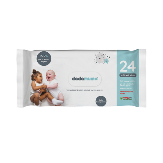 dadamuma 99.9% pure water XL washcloths - pack of 24
