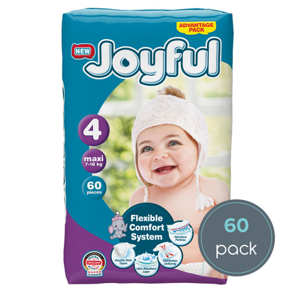 joyful size 4 maxi nappy (7-18kg)