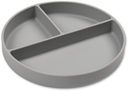 6 piece grey silicone little stars dining set
